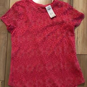 A&F Kids Girl’s Floral Patterned Pink Shirts 👚